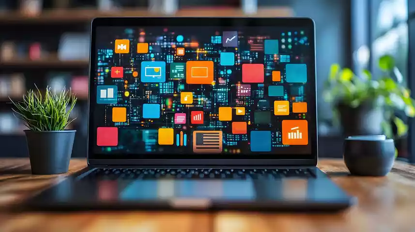 Computer with lots of apps.